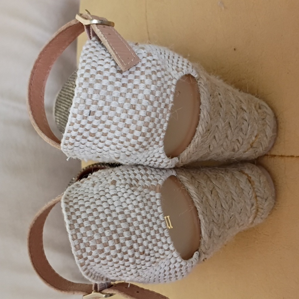 Anthropologie Maypol Metallic Espadrille Wedges - Picture 9 of 10